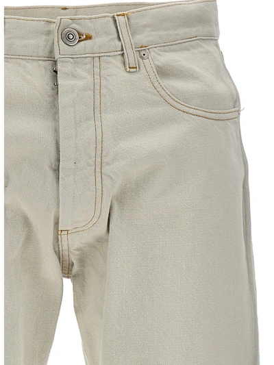 Shop Maison Margiela Missing Pocket Jeans In Gray