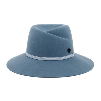 Shop Maison Michel Wool Virginie Hat In Blue