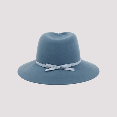 Shop Maison Michel Wool Virginie Hat In Blue