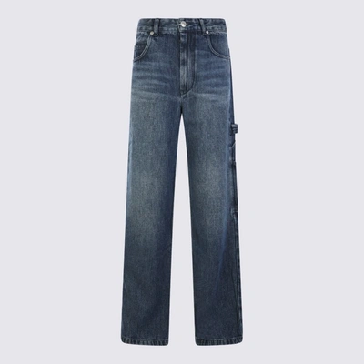 Shop Isabel Marant Étoile Blue Cotton Jeans