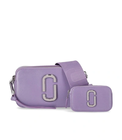 Shop Marc Jacobs The Utility Snapshot Lavender Crossbody Bag In Lilac