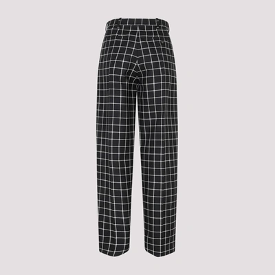 Shop Marni Wool Straight Pants In Black