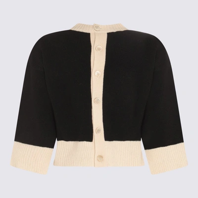 Shop Marni Black Virgin Wool Logo Sweater