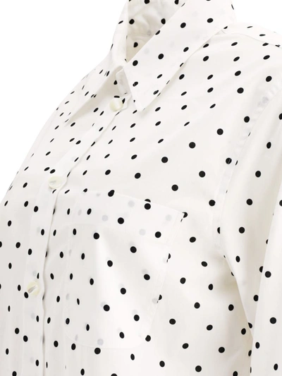 Shop Marni Polka Dots Shirt In White