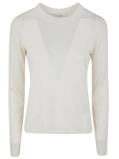 Shop Max Mara Casarsa Crew Neck Sweater Clothing In White