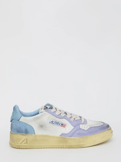 Shop Autry Medalist Super Vintage Sneakers In Lilac