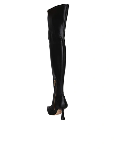 Michael Kors Clara Over-knees Heeled Boots In Black