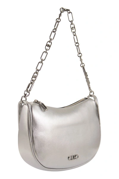 Shop Michael Kors Kendall - Hand Clutch Bag In Silver