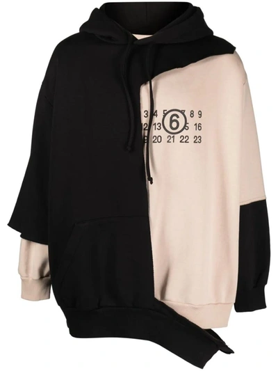 Shop Mm6 Maison Margiela Hoodie In Brown