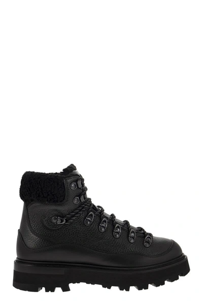 Shop Moncler Peka Trekking Boots In Black