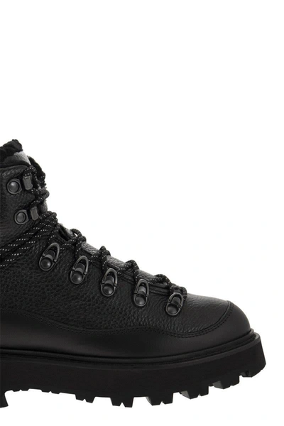 Shop Moncler Peka Trekking Boots In Black