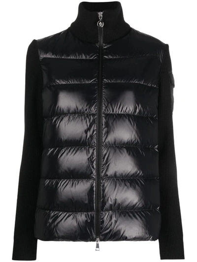 Shop Moncler Tricot Cardigan Clothing In Black