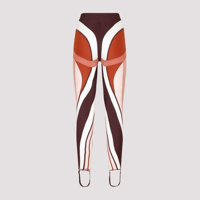 Shop Mugler Polyamide Leggings Pants In Nude &amp; Neutrals