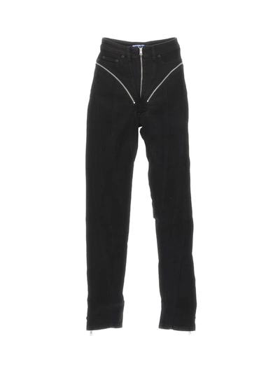 Shop Mugler Trousers In Black