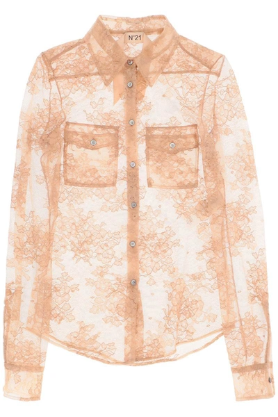Shop N°21 N.21 Lace Shirt In Pink