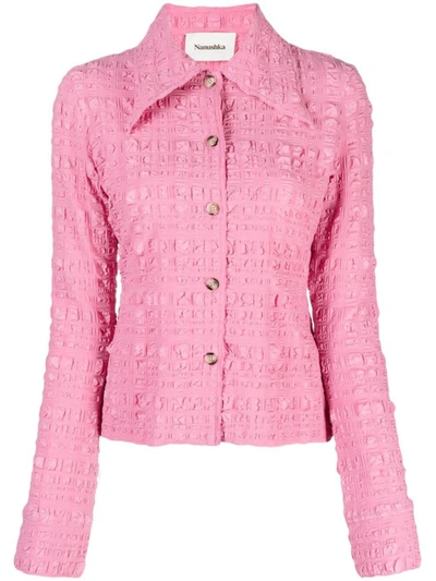 Shop Nanushka Lotte Clothing In Pink &amp; Purple