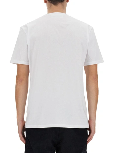 Shop Neil Barrett "double Bolt" T-shirt In White