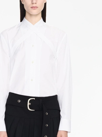 Shop Off-white Logo-embroidered Shirt