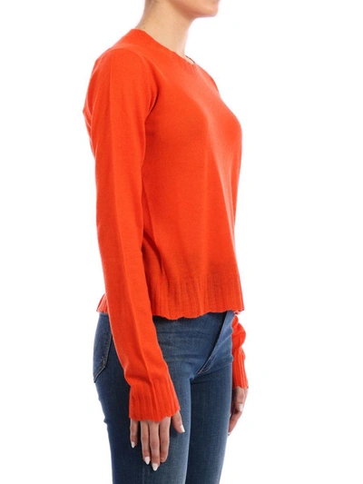 Shop Bottega Veneta Orange Cashmere Sweater
