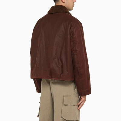 Shop Our Legacy Bomber Jacket In Burgundy