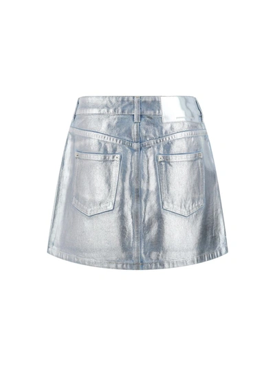 Shop Rabanne Skirts In Light Silver