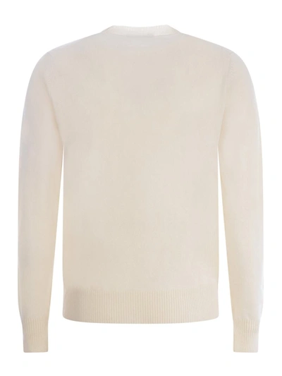 Shop Paolo Pecora Sweater In Ivory