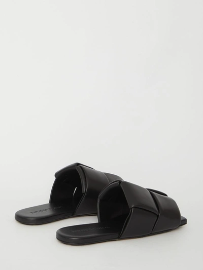 Shop Bottega Veneta Patch Sandals In Black