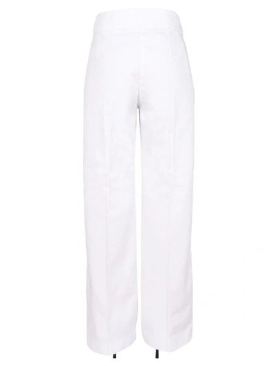 Shop Patou Straight Leg Pants In White