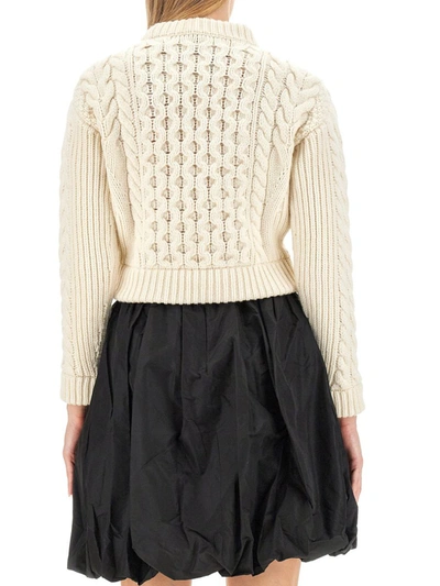 Shop Patou Woven Sweater In Ivory