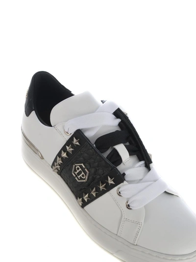 Shop Philipp Plein Sneakers  "lo-top" In White
