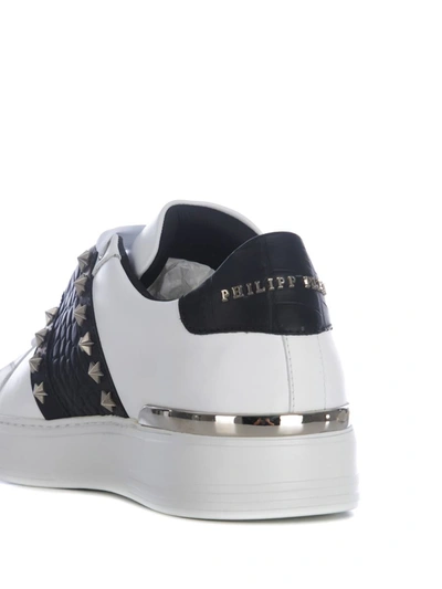 Shop Philipp Plein Sneakers  "lo-top" In White