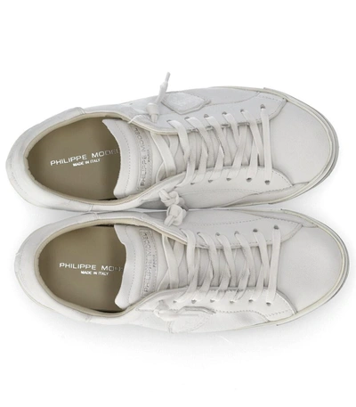 Shop Philippe Model Prsx Low Basic White Sneaker