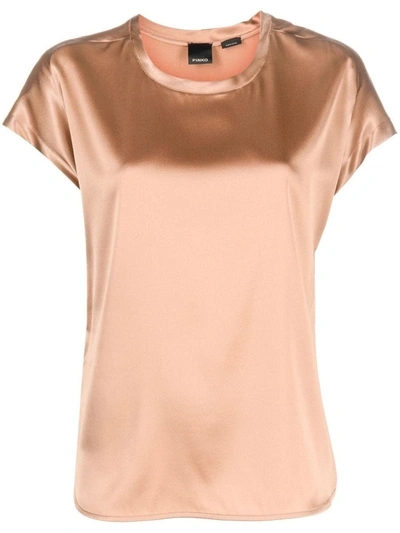 Shop Pinko T-shirts And Polos Beige