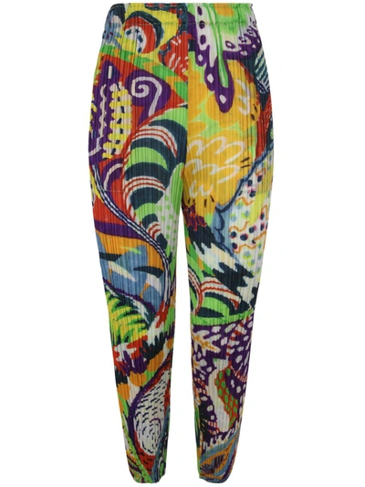 Shop Issey Miyake Pleats Please  Snowrunner Pants Clothing In Multicolour
