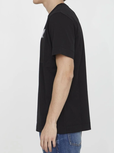 Shop Alyx Printed Cotton T-shirt In Black