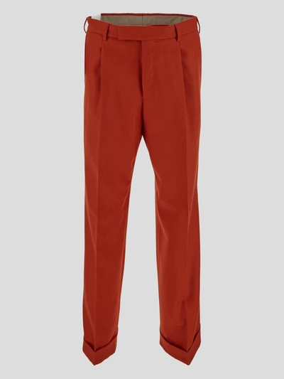 Shop Pt Torino Trousers In Orange