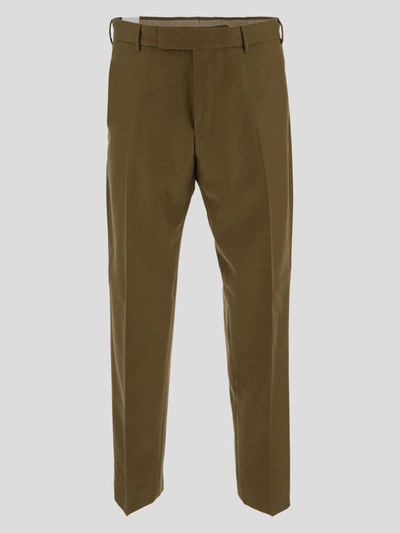 Shop Pt Torino Trousers In Green