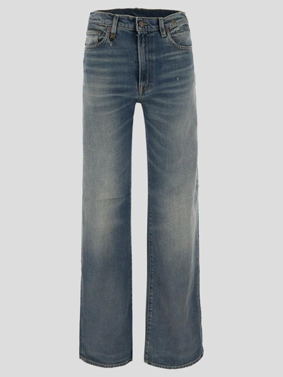Shop R13 Jane Flared Jeans In Denim