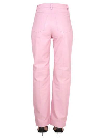 Shop Remain Birger Christensen Leather Pants In Pink