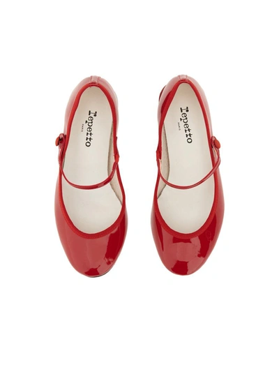 Shop Repetto Pump Mary Jane Rose In Red