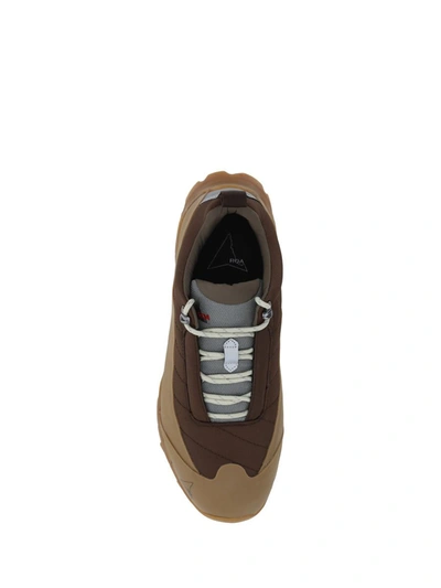 Shop Roa Sneakers In Brown Gum