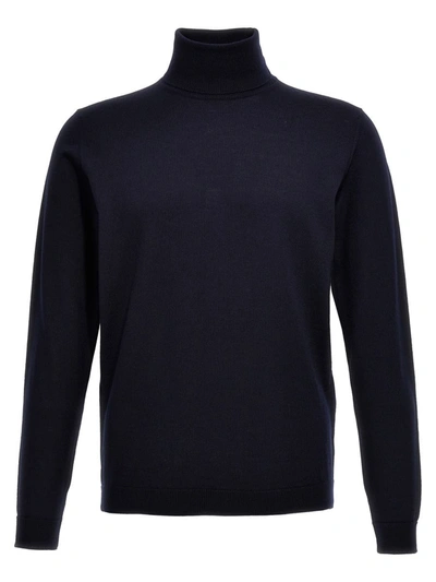 Shop Roberto Collina Merino Turtleneck Sweater In Blue