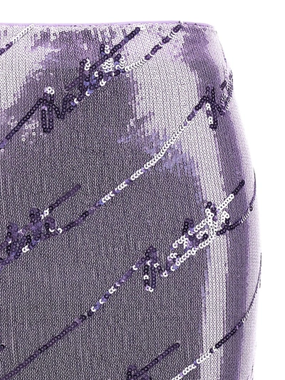 Shop Rotate Birger Christensen Rotate Sequin Midi Skirt In Purple