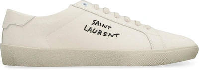 Shop Saint Laurent Court Classic Sl/06 Low-top Sneakers In Ecru