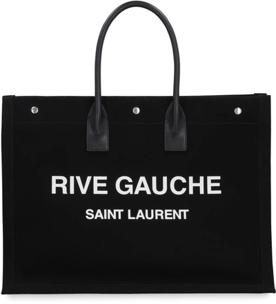 Shop Saint Laurent Noe Cabas Tote Bag In Black