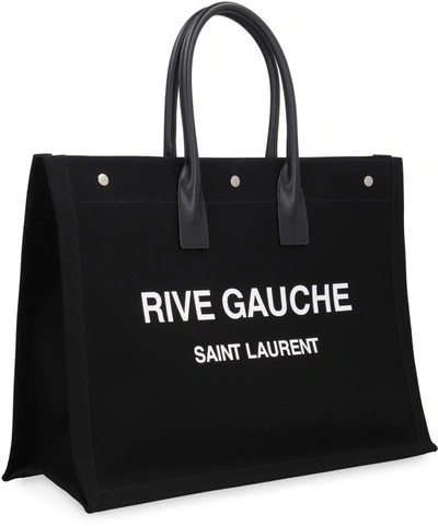 Shop Saint Laurent Noe Cabas Tote Bag In Black