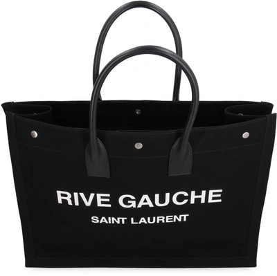 Shop Saint Laurent Noe Cabas Tote Bag In Black