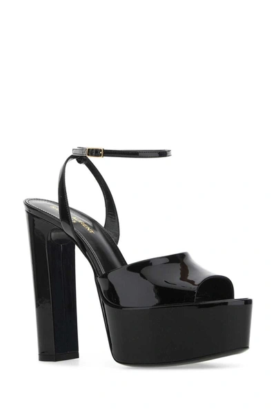 Shop Saint Laurent Sandals In Black
