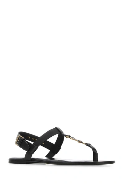 Shop Saint Laurent Sandals In Black