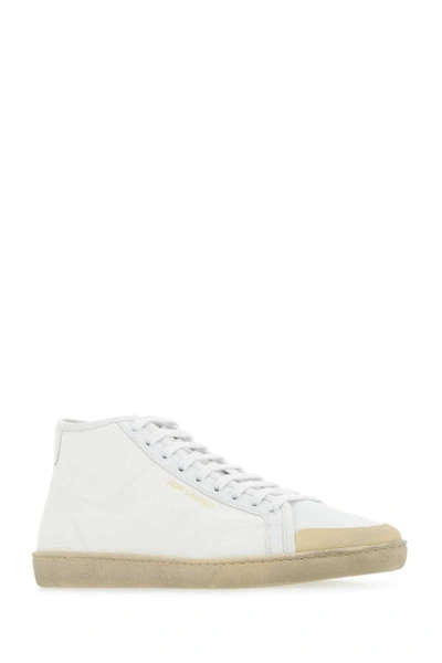 Shop Saint Laurent Sneakers In White